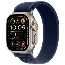 Apple Watch Ultra 2 2024 GPS + Cellular 49mm Natural Titanium Case with Blue Trail Loop - S/M,Model A2986