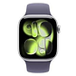 Apple Watch Series 11 GPS 42mm Silver Aluminium Case with Purple Fog Sport Band - M/L,Model A3331, фото 2