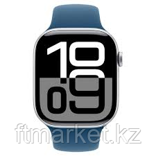 Apple Watch Series 10 GPS 42mm Silver Aluminium Case with Denim Sport Band - M/L,Model A2997, фото 1