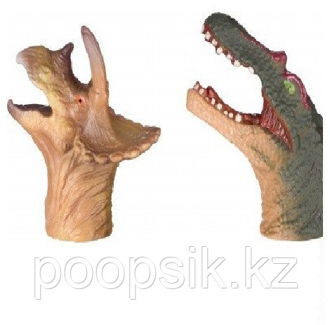 Same Toy Пальчиковый театр 2 ед, Спинозавр и Трицератопс X236UT-4