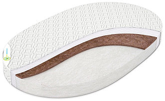 Детский матрас Монис Стиль Кокос Стандарт Премиум 75x125x10 см, беспружинный, бязь