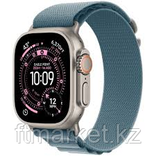 Apple Watch Ultra 3 GPS + Cellular 49mm Natural Titanium Case with Light Blue Alpine Loop - Large,Model A3281, фото 1