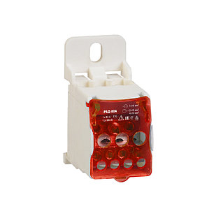 Распред. блок на DIN-рейку РБД- 80А красный UNIT (6)