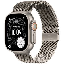 Apple Watch Ultra 3 GPS + Cellular 49mm Natural Titanium Case with Natural Titanium Milanese Loop -