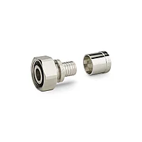 Муфта латунная 16х2.0 - 3/4" EK Varmega Slide-fit с накидной гайкой и евроконусом