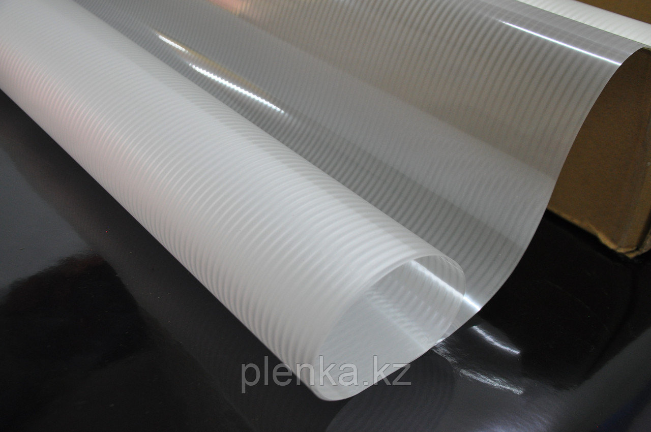 Рифлёная пленка Бамбук тонкая полоса 5 мм, белый, 1 кв.м.