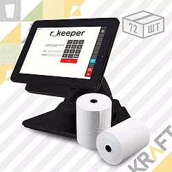 Чековая термолента 80мм "R-Keeper" (Намотка - 50м) (72шт)
