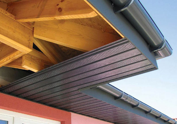 Софиты для подшивки карнизов - виды, перфорация, как подобрать под сайдинг и крышу