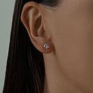 Серьги-пусеты из серебра с аметистами SOKOLOV 92021089  вставка  ,, фото 3