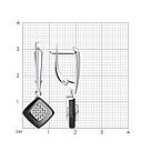 Серьги из серебра с керамическими вставками и фианитами  94-121-01270-1  вставка, фото 2