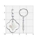 Серьги из серебра с перламутром  83020295 серебро с родием, фото 4