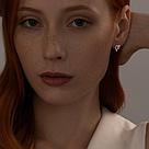 Серьги из серебра с фианитами 94026019 серебро с родием, коллекц. SKLV, фото 4