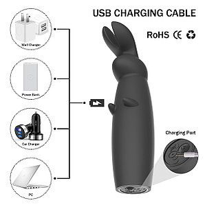 Перезаряжаемый МИНИ вибратор для клитора, 10 режимов вибрации, силикон