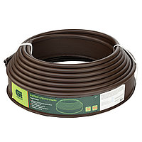 Бордюр "Лента", 10 х 1000 см, полиэтиленовый, коричневый, Сибртех