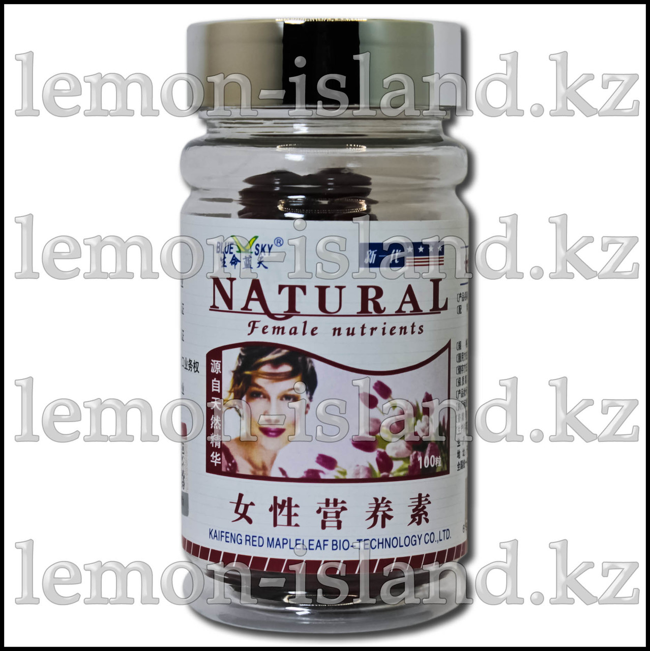 Флавоноиды для гормональной поддержки женщин от BlueSky, 100 капс., фото 1