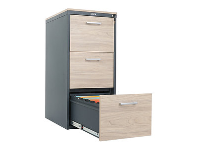 Картотеки металлические с декоративными панелями и топом из ЛДСП