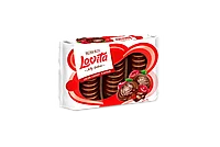 Сдобное печенье Lovita Jelly Cookies c желейной начинкой какао и вишня 420 г