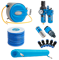 Элементы пневмоподготовки: шланги, фитинги, фильтры, лубрикаторы и пр.