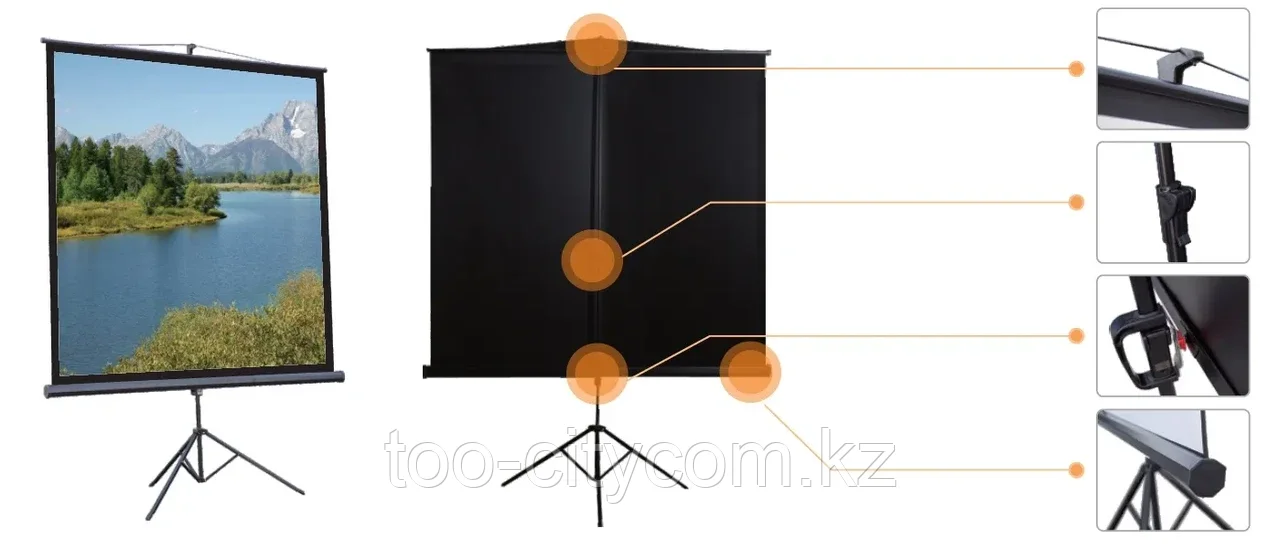 Экран на треноге Mr.Pixel ECO 80" X 80" (2,03 X 2,03), фото 1