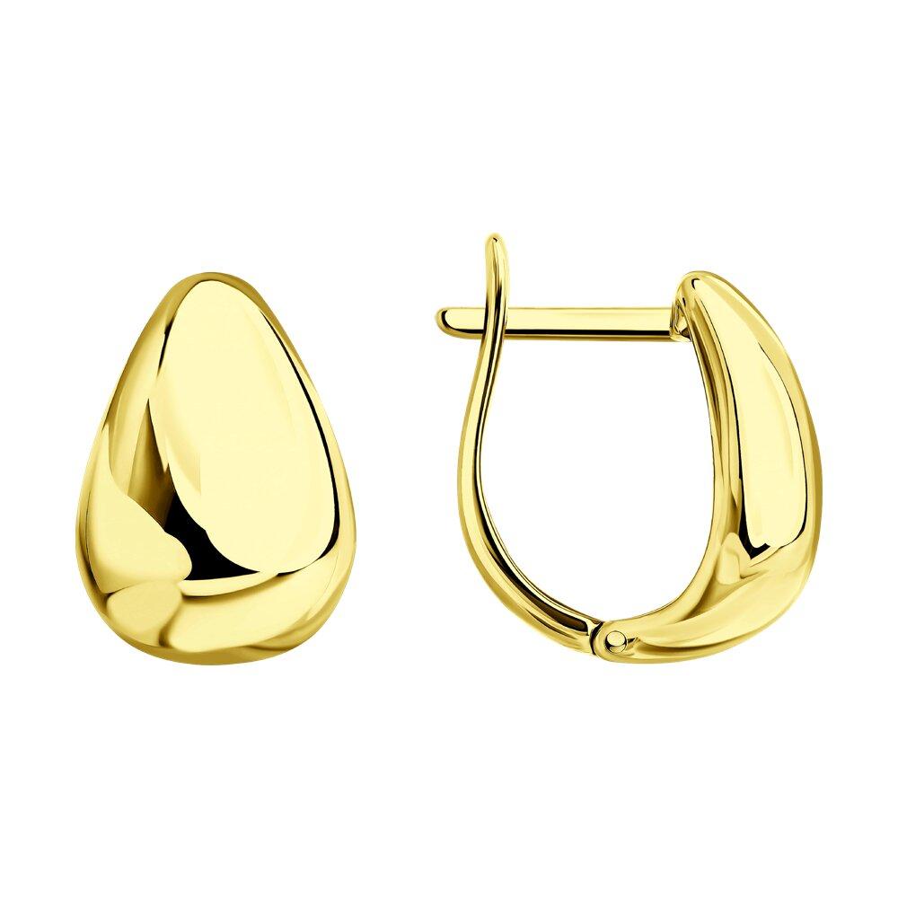 Серьги из золоченого серебра SOKOLOV 93022537, фото 1