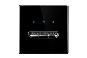 Выключатель 3 клавишный черный MacKenzie PX-007, фото 1