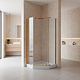 BG95G Душевая перегородка с поддоном 90х90х197,5 / магнитные уплотнители / закаленное стекло 6 мм, фото 3