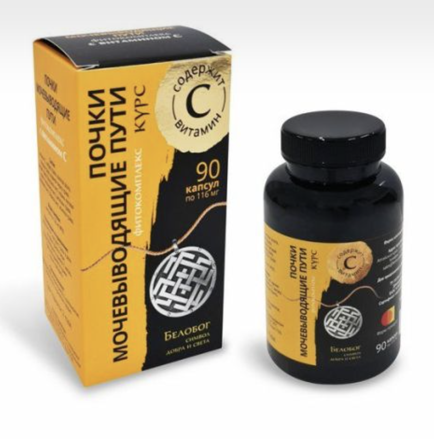 Фитокомплекс Почки, Мочевыводящие пути+ Витамин С, 90 капсул, фото 1