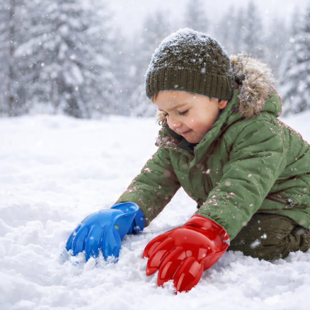 Набор снежколепов для игр со снегом и песком 2шт когти мультиколор
