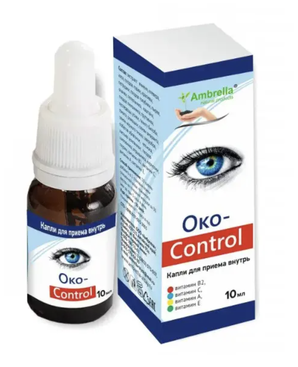 Oko-Control, растительные капли для зрения, для приема внутрь, 10мл, фото 1