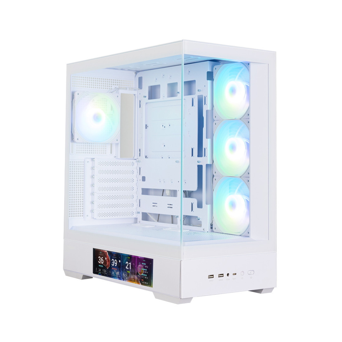 Компьютерный корпус Zalman P40 DS White без Б/П 2-034680