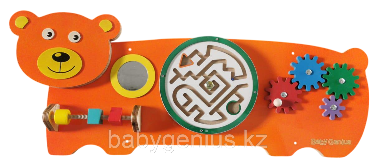 Декоративно-развивающая панель "Медведь"