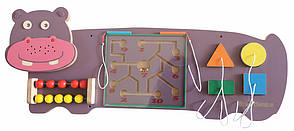 Декоративно-развивающая панель "Бегемот", фото 1