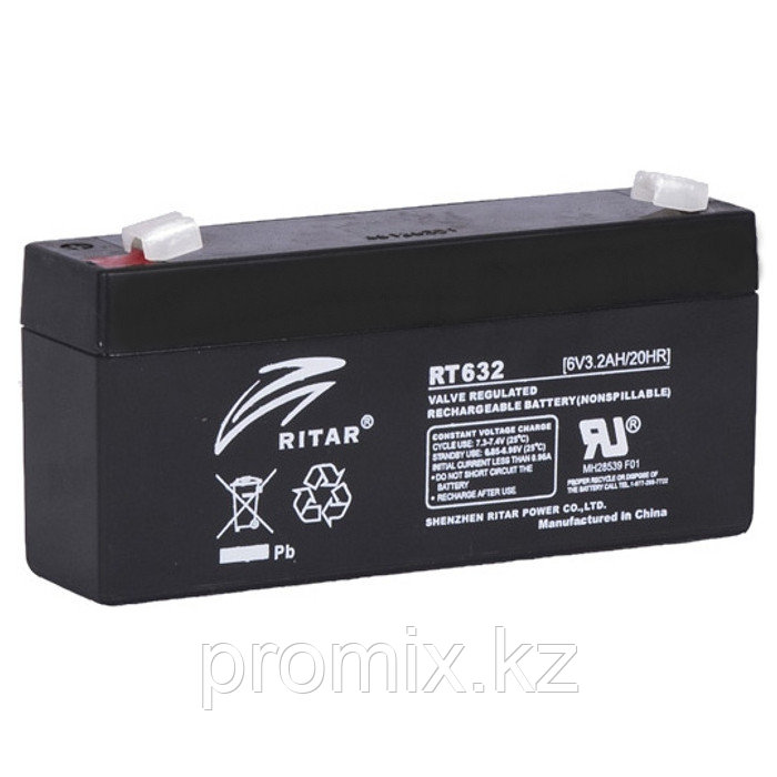 Аккумулятор Ritar RT632 6В 3.2Ач