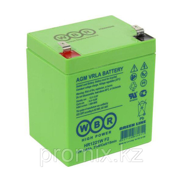 Аккумулятор WBR HR 1221W F2 12В 5,6Ач, фото 1