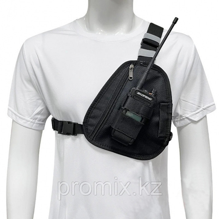 Сумка для рации PT-07 нагрудная (черный)