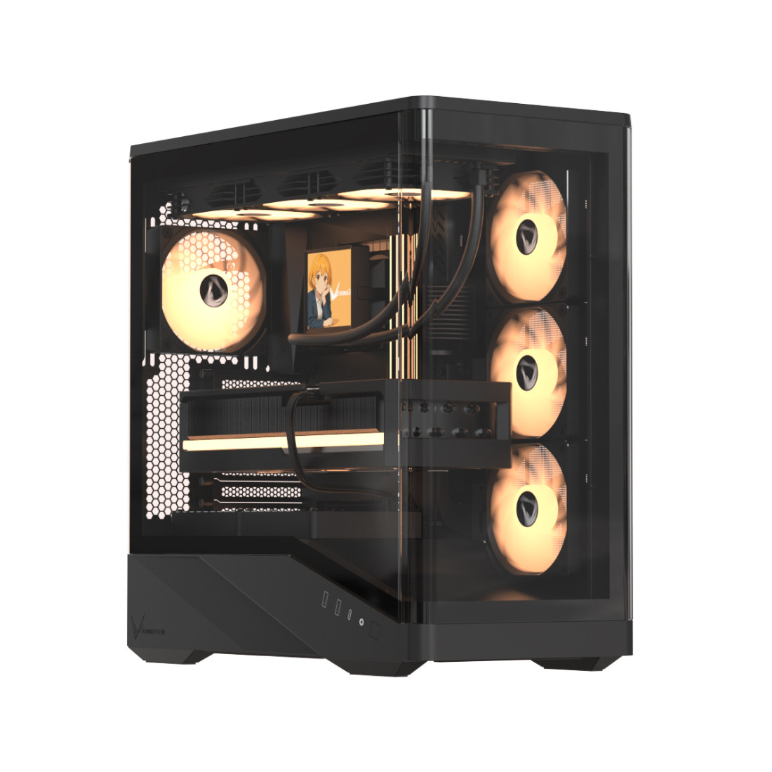 Компьютерный корпус Formula V Crystal U9 PA Black без Б/П, фото 1