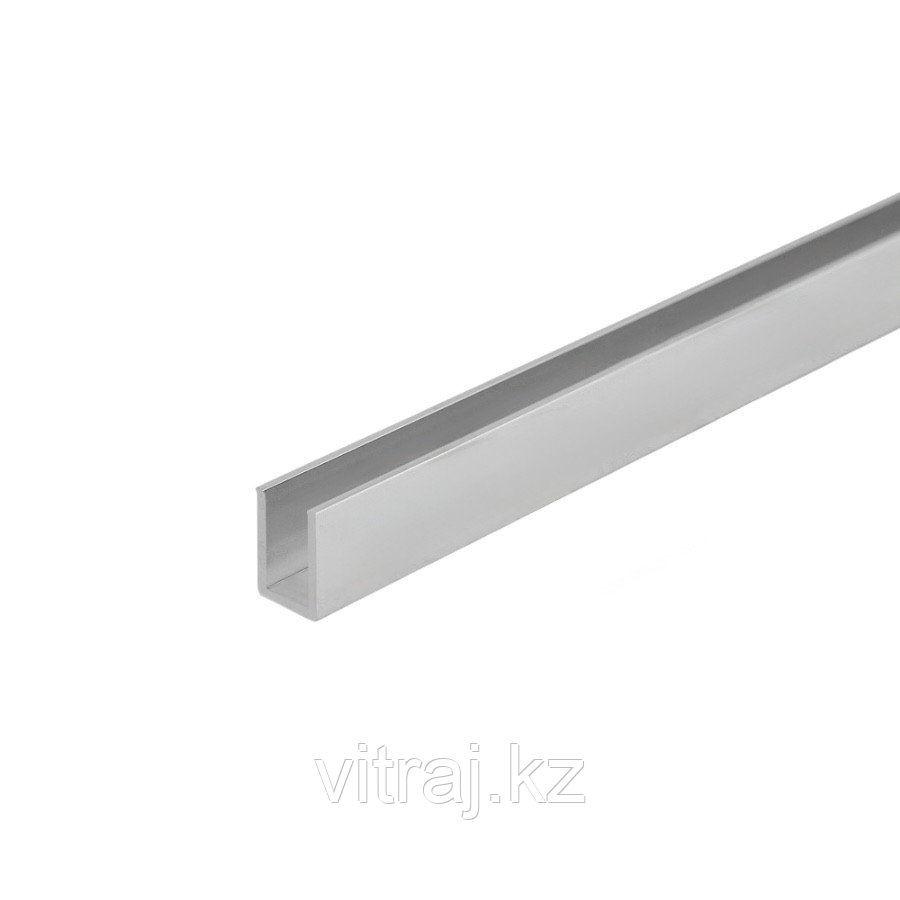 Профиль DG-1 опорный под стекло 8мм. 19х13х3000мм. | FGD-206.2 SSS | Матовый, фото 1