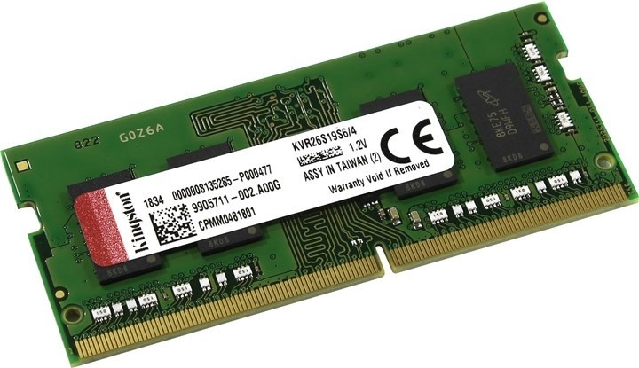 Оперативная память Kingston KVR26S19S6/4 BOX