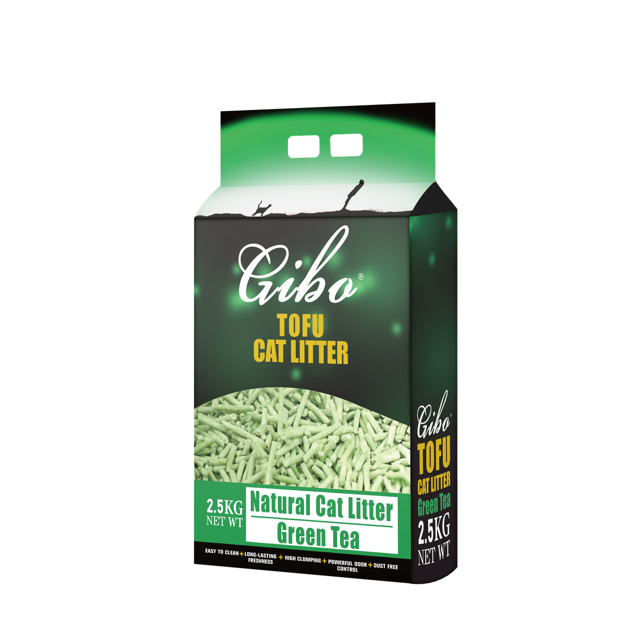 Gibo (Гибо) Наполнитель тофу Зелёный чай, 6 л, фото 1
