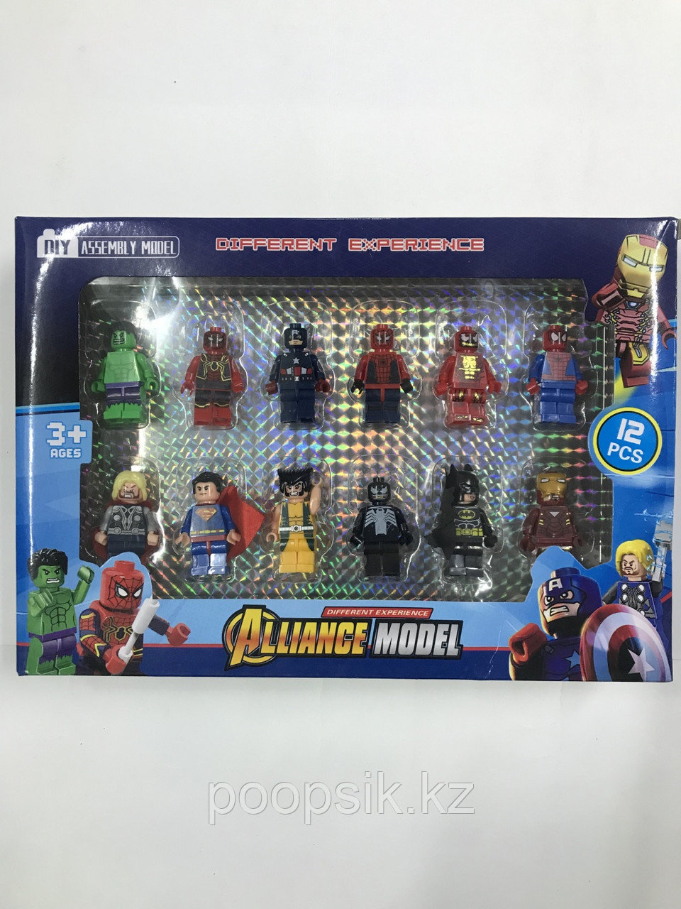 Конструктор Супер герои, деталей 12 шт