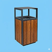 Урна (0,39 м х 0,39 м х 0,89 м) с декоративной обшивкой УСН 8601-0303-0212