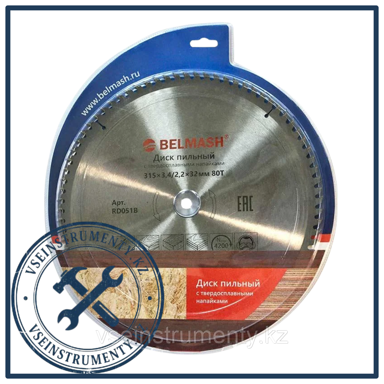 Диск пильный BELMASH 315х3,4/2,2х32мм; 80Т, фото 1