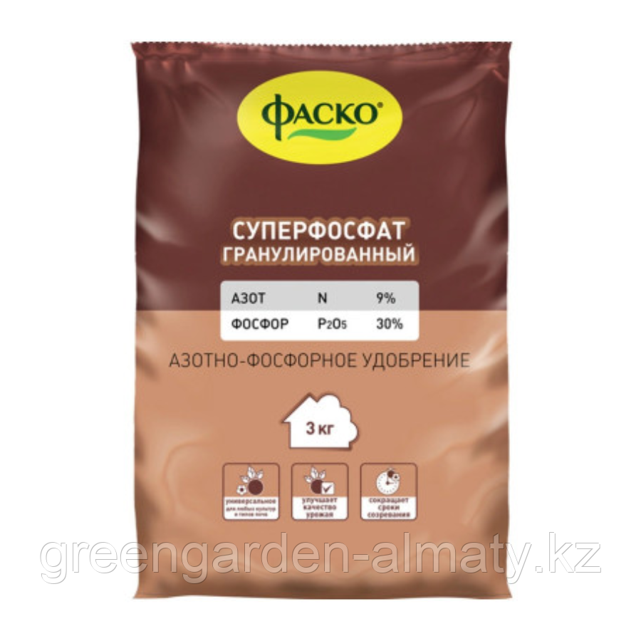 Удобрение минеральное Суперфосфат, 3 кг | Фаско, фото 1