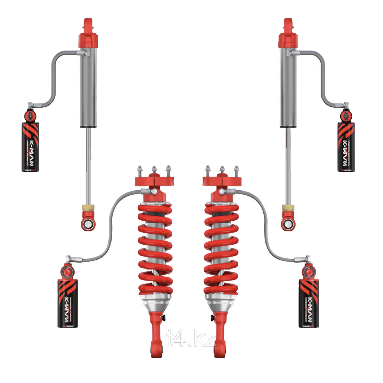 Toyota Hilux 2015- комплект усиленных амортизаторов - K-MAN, фото 1