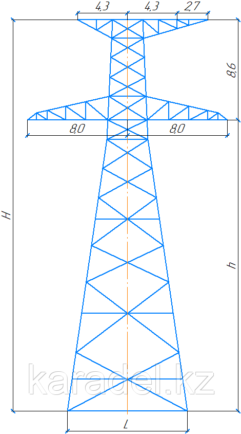 Анкерно-угловая опора У330-3