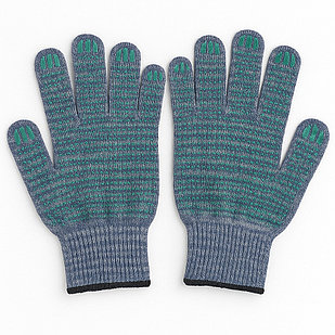 Перчатки хлопчатобумажные 10 класс вязки с ПВХ "Стандарт с ПВХ"