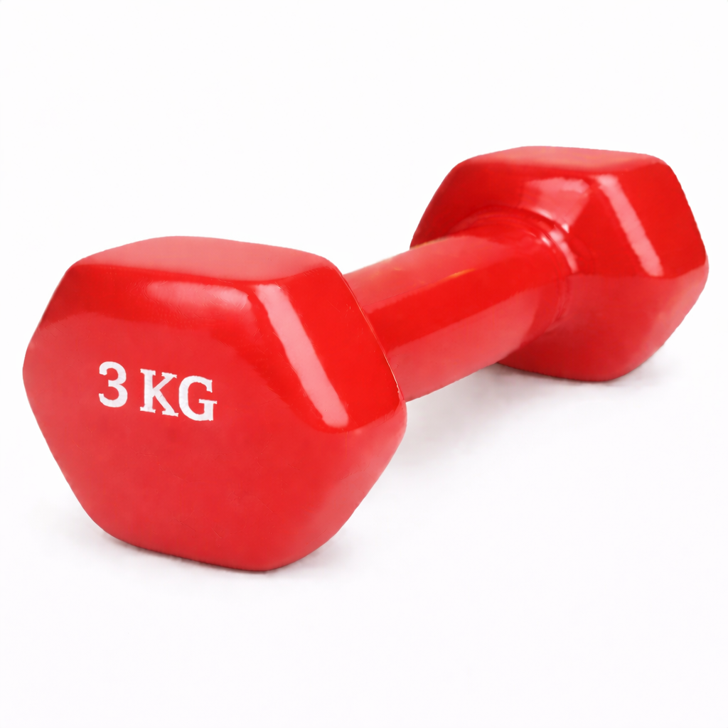 Гантель в виниловой оболочке 3кг красный