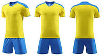 Детская футбольная форма Комплект синий, желтый 52-54