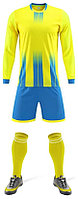 Детская футбольная форма Комплект синий, желтый 164