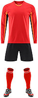Взрослая футбольная форма Комплект красный, черный 48-50